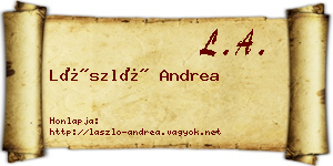 László Andrea névjegykártya