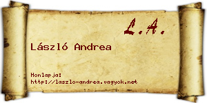 László Andrea névjegykártya